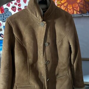 Northcrest Men's Brown Pea Coat